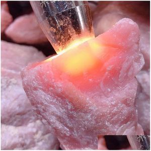 Loose Diamonds Pink Gemstone Opal Stone Natural Crystal Ore Jade Carving Jewelry Ornamental 200G300G 230320 Drop Delivery Dht3A