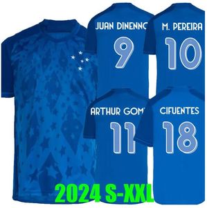 2024 2025 Cruzeiro EC Soccer Jerseys Gilberto M.Vital Jussa Machado Wesley Bruno r Nikao 25フットボールメンシャツCifuentes Arthur Gomes M.Pereira