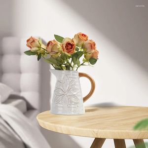 Vasos Estilo americano Polca pastoral DOT Vaso de flor em forma de leite Jarro em forma de desktop Ornamento minimalista Arranjo