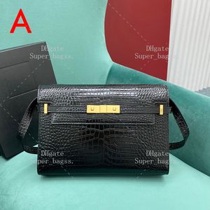 10A mirror quality luxury designer handbag, high-quality 29CM crocodile leather shoulder bag, designer women's handbag with box YY034B