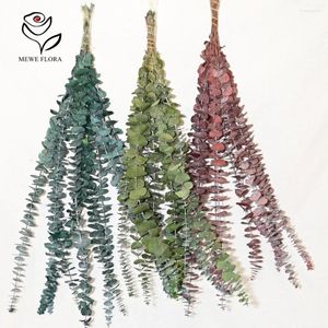装飾的な花乾燥保存されたユーカリの茎シャワーバンドル天然新鮮な葉の枝花瓶フィラーアレンジメント家の装飾