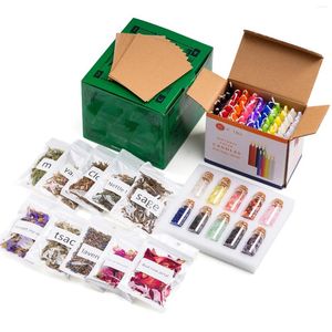 Decorazione per feste wiccan altare forniture kit di stregoneria per e strumenti includono carta a lume di candela cristallina essiccata