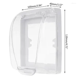 Badezubehör Set Clear Socket Protective Box Lockable Bubble Cover Badezimmer -Outlet -Beschützer