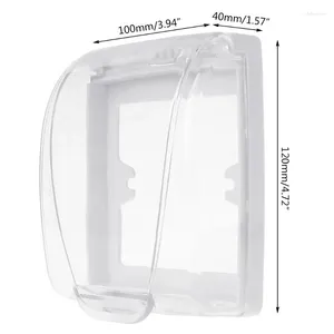 Badtillbehör Set Clear Socket Protective Box Låsbar Bubble Cover Badrumsutloppsskydd