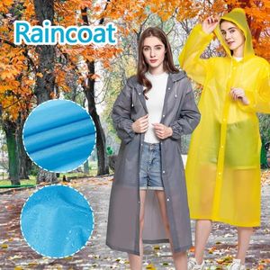 Regnrockar mode eva barn vuxna regnrock barn förtjockad vattentät regnrock tjej pojke utomhus vandring resan återanvändbar jacka