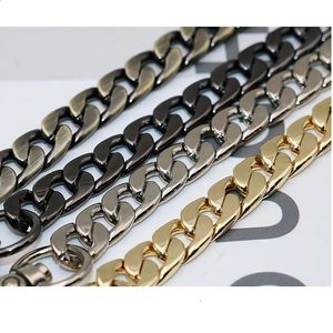 9mm Metal Chain Gold Silver Gun Black Bronze 4 Colours Replace Women Handbag Schoolbag Chains 240329