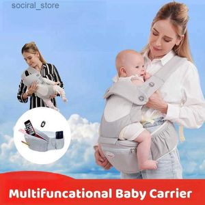 Carriers Slings Backpacks Ergonomic Newborn Baby Carrier With Hipseat Storage Bags 0-36 Months Front Facing Kangaroo Baby Carrier Sling Wrap Waist Stool L45