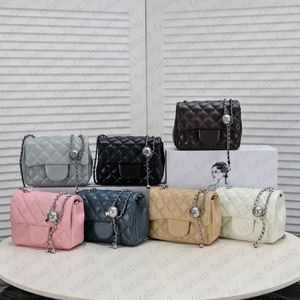 10A En Kaliteli Tasarımcı Çanta Mini Dikdörtgen Flep Bag Mini 17cm Kadın Gerçek Deri Havyar Çanta Siyah Çanta Crossbody Omuz Çantası Lüks Satchel 1786 CC Çanta