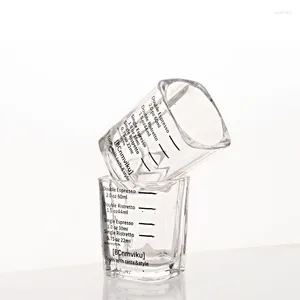 Wine Glasses 45ml 60ml Glass Measuring Cup Coffee Bartending Scale Mixer Cocktail Bar Gadget Cafe Turco