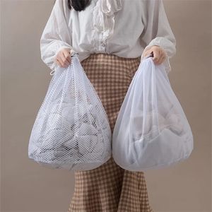 2024 حقيبة غسيل كبيرة شبكية غسلها متينة حقيبة غسيل شبكية مع رباطات قابلة للقفل لذيذ الملابس الجوارب الثابت