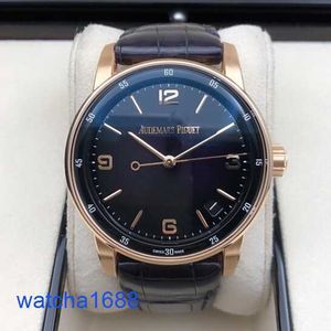 Celebrity AP Wrist Watch Code 11.59 Series 41mm Automatisk mekanisk mode Casual Mens Swiss Luxury Watch 15210or.OO.A616CR.01 Smoked Purple