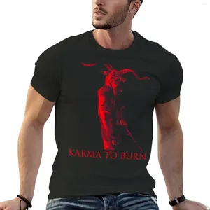 Top canotte maschile karma da bruciare - maglietta capra rossa magliette personalizzate magliette grafiche da uomo casual elegante