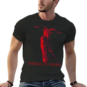 Herrtankstoppar karma för att bränna - röd getaneer t -shirt anpassade t skjortor anpassade grafiska tees mens casual stilfullt