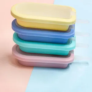 Moldes de panificação Máquina de sorvete com alimentos Acessórios de cozinha de silicone para casa fabricante de caixas para freezer criativo