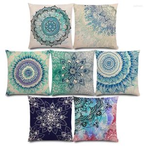 Подушка пробуждение жизни ясность цвет исчезает вдохновление Imagine Dream Free Spirit Floral Mandalas Prints Cover Case