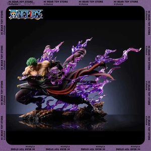 Action Toy Figures 21cm One Piece Anime Figure Roronoa Zoro Figurine Pvc Gk Statue Figurine Model Doll Collection Room Decora Desk Toys Gift L240402