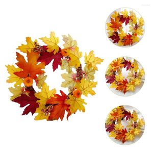 Candle Holders Ring Harvest Festival Garland Dining Table Decoration Halloween Wreaths Front Door Pvc Plastic Rings Pillars
