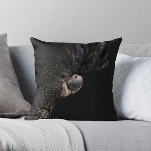 Pillow Red-tailed Black Cockatoo #2 Throw Sofa Cover Sofas Covers