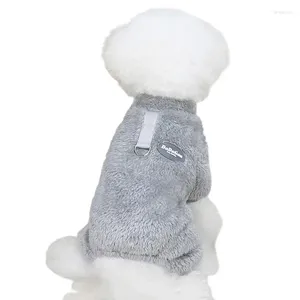 Hundebekleidung thermischer Pyjama Windfest Fuzzy Samt Winterkleidung für kleine Hunde Boy Haustier Jumpsuit Katze