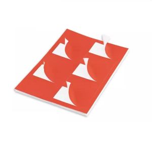 Papier 50 arkuszy A4 Sticker Red / Green Kolor Sticker Etykieta A4 Arkusz do wydruku Diecut Paper Ticker
