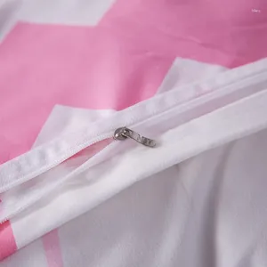 Yatak takımları ev tekstil flamingo set yorgan kapağı yastık kılıfları yatak tabağı tam boyutlu şerit yatak çizgisi prenses kız