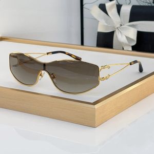 MENS OCH WOMENS LET STORLIG Luxury Brand Solglasögon Classic Frameless Square Threedimensional Recept Beach Holi 240322