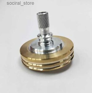 Spinning Top New brass hand twisted spinning top gyroscope collection spinning toy EDC pressure reducing toy L240402