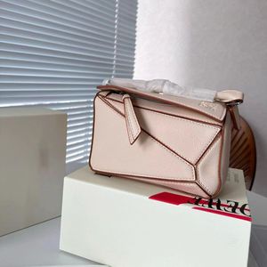 Designer Bag Luxury Bag Genuine Leather Handbag Women Puzzle Shoulder Bags Clutch Totes Cross Body Geometry Square Contrast Color Patchwork Purse Letters Handbags