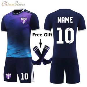 Le maglie da calcio set calzini per uomini personalizzati personalizzati personalizzati la tua squadra di calcio kit vestiti femminile femminile top 240402