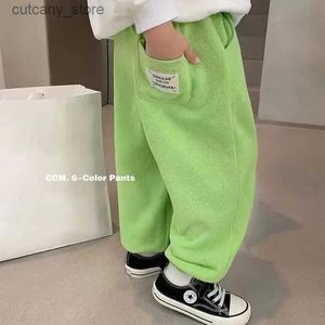 Trousers Girls Pants Long Trousers Cotton 2024 Christmas Spring Autumn Teenagers Babys Kids Pants OutdoorTeenagers Childrens Clothing L46