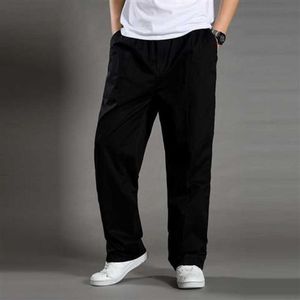 Mens Casual Pants Summer Trendy Workwear Loose Straight Leg Sports Wide Oversized