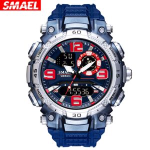 Smael Dual Dual Electronic Youth Student Waterproof Sports Watch Night Glow Alarm