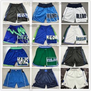 Zszyte męskie spodenki do koszykówki Kyrie Luka Irving Doncic Dirk Nowitzki Jason Kidd Sport Pants