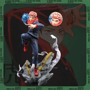 Action Toy Figuren Jujutsu Kaisen Anime Figur Satoru Gojo -Figuren Itadori Yuji Modell 28cm Pvc GK Action Figurine Collection Toys Kinder Geschenke L240402