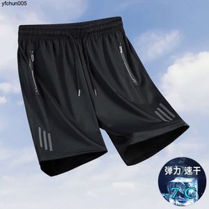 Split Pants Sports Short Mens Summer Ice Silk {kategoria}