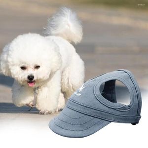 Vestuário para cães excelente petweadwearwarwares duradouros pico de chapéu resistente a desgaste de cachorro colorido boné de capacete de beisebol UV UV