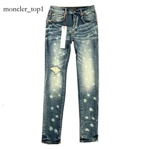 Designer jeans uomini jeans women pantaloni ksubi jeans high street viola spot di vernice retrò sottile piedi micro jeans elastic jeans buco hip-hop con cerniera più size jeans viola 9606