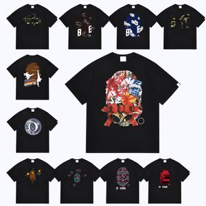 男性サメTシャツスリーブショーツサマーコットン通気性プリント漫画パターン高品質の正しいロゴスポーツフィットネスジョギングパーカー無料シャツTシャツ