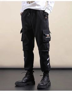 Klasyczne projekty multi kieszeni Spodnie ładunkowe męskie luźne scling Pants