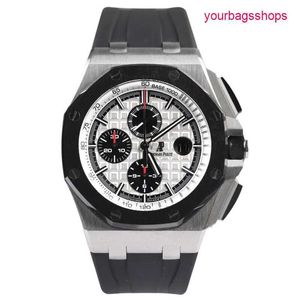 Classic AP Wrist Watch Royal Oak Offshore 26400 Diameters 44mm One Hard to Find White Background Black Timing Plate Panda Noodle Complete Set