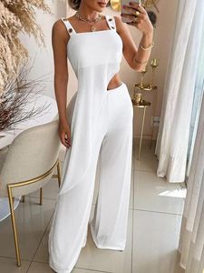 Kadınların İki Parçası Pantolon Zarif Beyaz Seti Kadın kıyafeti 2024 Nedensel Vintage V yaka mahsul üstleri geniş bacaklar uzun kollu takım elbise bayan ofisleri