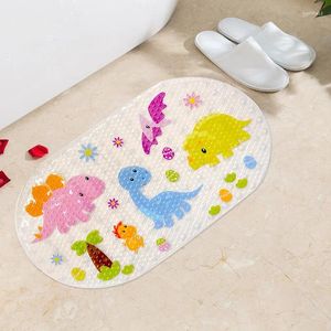 Bath Mats Cartoon Transparent PVC Badrum Antislipsmatta Massagemat Entré Dörormat Vattentäta barnmatta