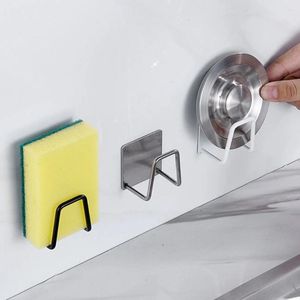 Kitchen Storage Punch-Free Hollow Sink Sponge Drainer Rack Set Household Dishcloths Stable Container Accessories