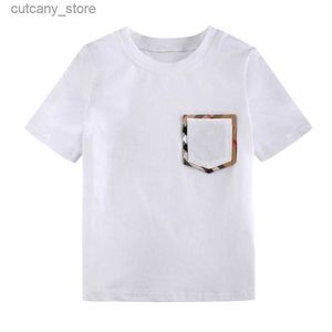 T-shirts TODDR KID DESIGNER KLÄDER Baby Boys Girls Summer Cotton T Shirt Short Seve Tshirt Children Top 2-8t L46