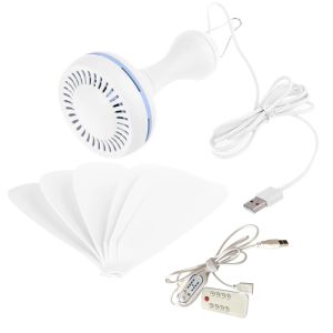 Gadgets Asma Fan 6 Yaprak Tavan Fanı Açık Hava Aktiviteleri USB Powered Fan Piknik Kampı Barbekü Malzemeleri