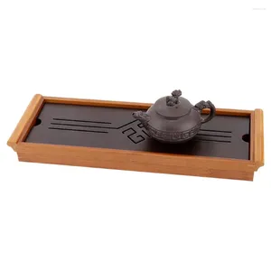 Чайные лотки бамбук для порта для подноса чашка традиционная китайская аксессуара для дома кухонные аксессуары