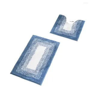 Bath Mats 50 X 80cm Bathroom Rugs Soft Microfiber Absorbent Anti-slip Floor Mat Carpet For Sink Bathtub Shower