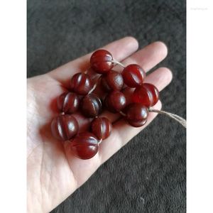 Strand Agate Melon Beads A String Of Auspicious Red Accessories Spacer Bead Bracelet