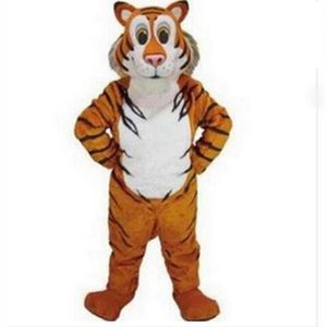 Trajes de mascote de tigre de alta qualidade de alta qualidade desenho de desenho animado traje carnaval de adultos size halloween festa de natal festa de carnaval festa