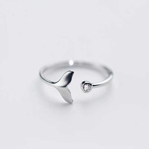 0207 Fishtail Ring Womens ayarlanabilir 11-15 Shenzhen Takı Dalga Denizkızı El